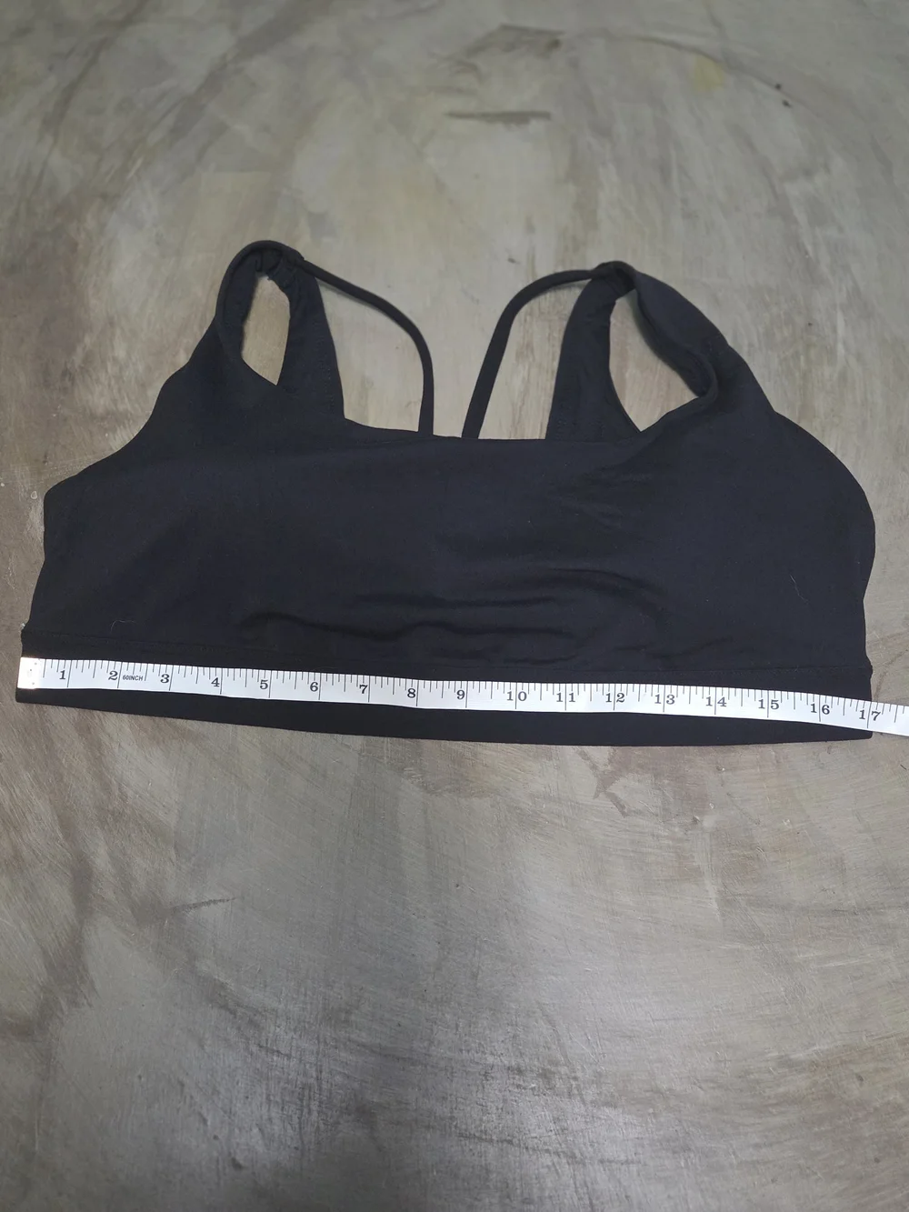 Athleta Black Double-Strap Sports Bralette